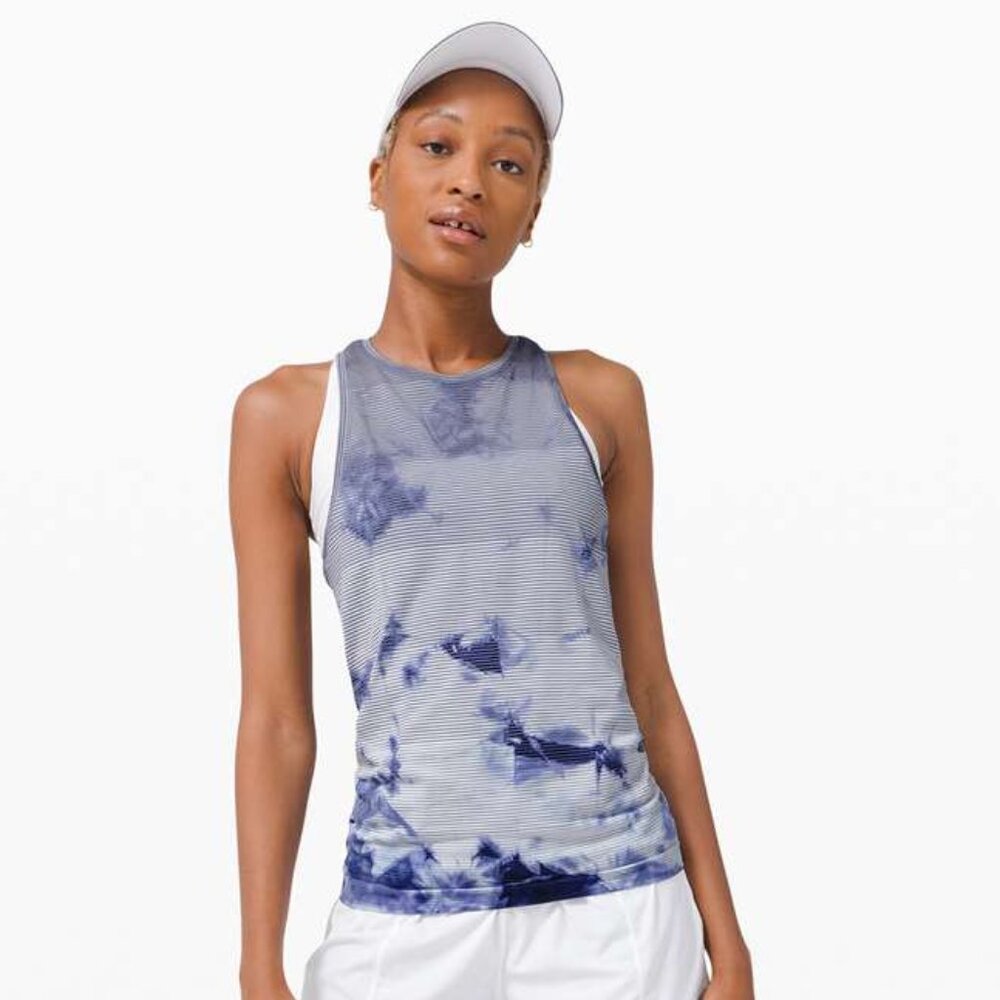 Lululemon Women's Swiftly Tech Tank Top 2.0 - Navy/White
